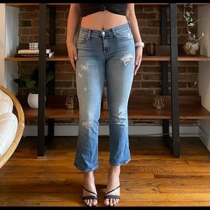 J Brand distressed low cut Jean